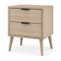 Szafka nocna z MDF z 2 szufladami 45x35x55 cm