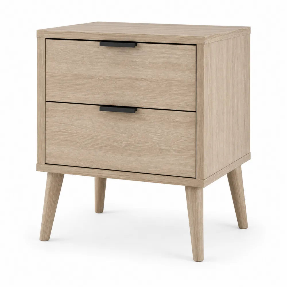 Szafka nocna z MDF z 2 szufladami 45x35x55 cm