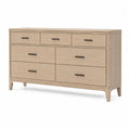 Komoda drewniana 7 szuflad 140x80x45 cm