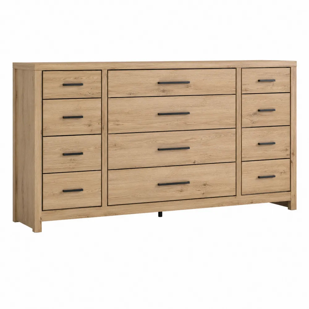 Komoda drewniana z 9 szufladami 150x80x40 cm