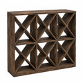 Drewniany stojak na wino z sosnowego drewna, 90x30x100 cm