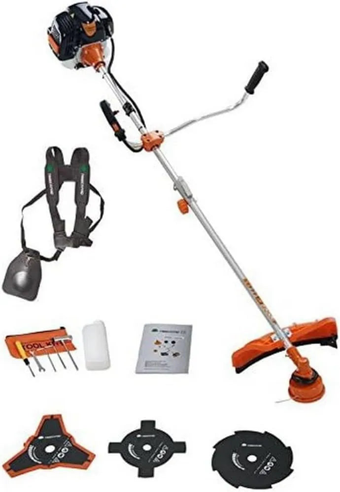 Kosiarka, 700 ml, 5,9 kg, TIMBERPRO Kosiarka spalinowa 2 w 1, kosiarka z szpulą + 3 ostrza