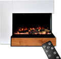Kominek elektryczny, 1500 W, 109x89x51, timer, wolnostojący kominek elektryczny z ogrzewaniem, efektem trzaskania, maks. 1500 W