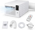 HCAUYNN klimatyzator przenośny, Klimatyzator, 750 W, 35 dB, licznik czasowy, Komórka 750 W na 4 m² z wężem wyładowczym, operacja 24, Zegar 1, 12H, Pokoje, Biura