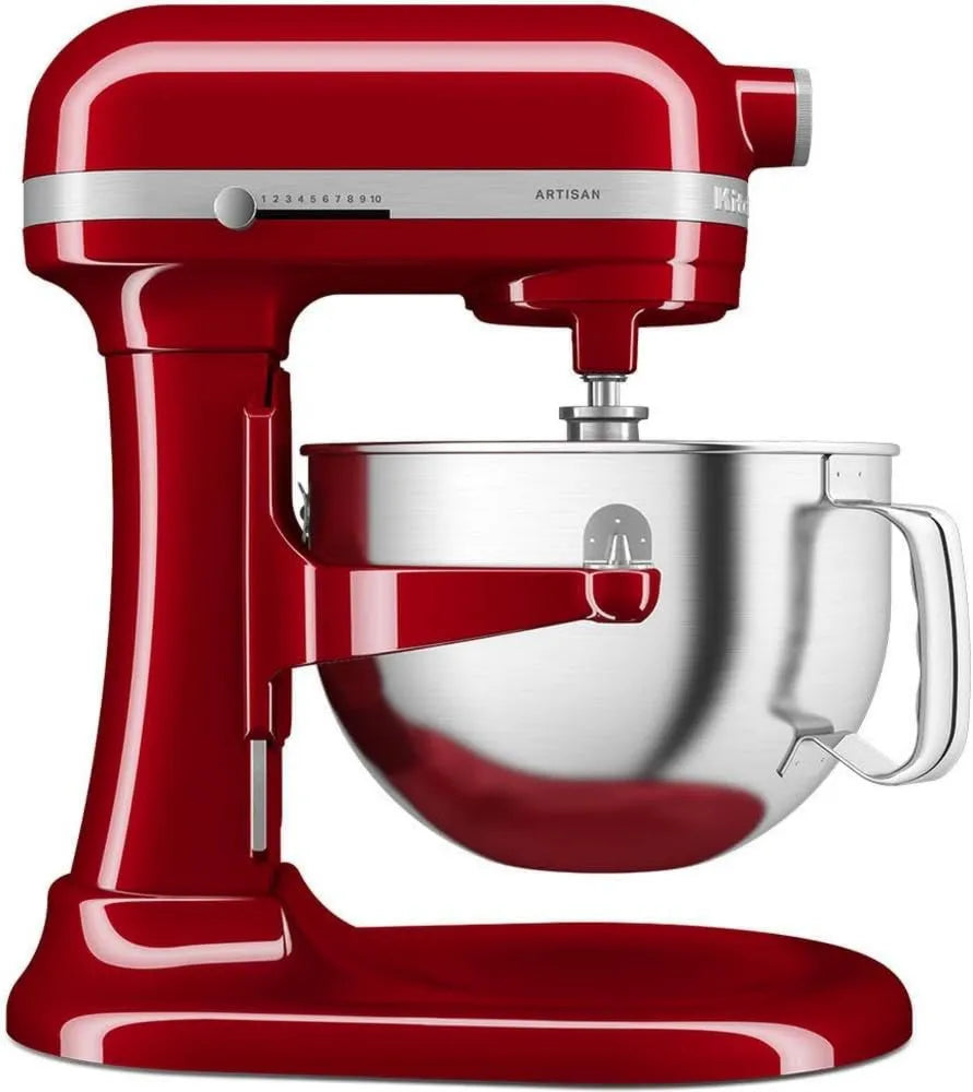 KitchenAid robot kuchenny, Akcesoria do urządzeń kuchennych, 5, 6 l, stal nierdzewna, czerwona