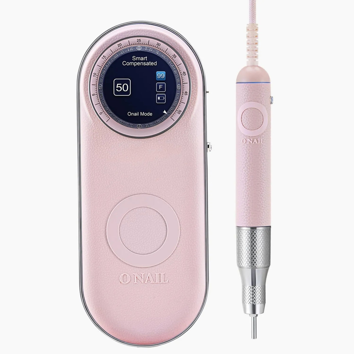 O NAIL, NAIL 50000 bezprzewodowy, O rpm Elektroniczny plik paznokci z ekranem LCD, do profesjonalnej szlifierki paznokci, szybki 2x spadek, 3 mm wskazówki, Kit