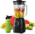 WAWORIO blender kielichowy, Mikser, 1500 W, stal nierdzewna, 1500 W Smoothie 24000 obr. / min, 12 Prędkość regulowana, 1, 5 l