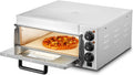 Piec do pizzy, 14 cali, 35,6 cm, VEVOR Komercyjny piec do pizzy o pojemności 14 cali, pojedynczy blat elektryczny, ze stali nierdzewnej