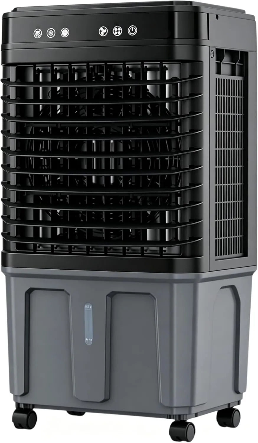 LLNWDNB, Klimatyzator 12H H80 cm, 40 l, przenośny, licznik, przemysłowe, 3 prędkości