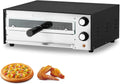 Piec do pizzy, 1450 W, 12 cali, 185 mm, 462 x 395 x 185 mm, funkcja grilla, VEVOR Elektryczny piekarnik do pizzy 12 cali, kontrola czasu i temperatury