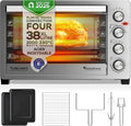 TurboTronic By Z-LINE mini piekarnik, Piec elektryczny, 38 l, 2000 W, TurboTronic EVS38, kompaktowy, 230°C, Piec obrotowy o wysokiej pozycji cieplnej, Srebrny