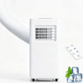 HaiZethonic klimatyzator przenośny, Klimatyzator, 1200 W, Montaż ścienny, licznik czasu, Chłodzenie, Odnawianie, Noc 1200 W, Zdalne sterowanie i zestaw okien, Idealny do