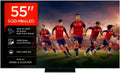 TCL, Google 55C8 L Smart TV, 55 cali, 144 Hz, TV, 4K UHD, HDR, Dolby Vision & Atmos, 1008 strefy tłumienia, TV 55C8 L 55 'SQD-Mini LED