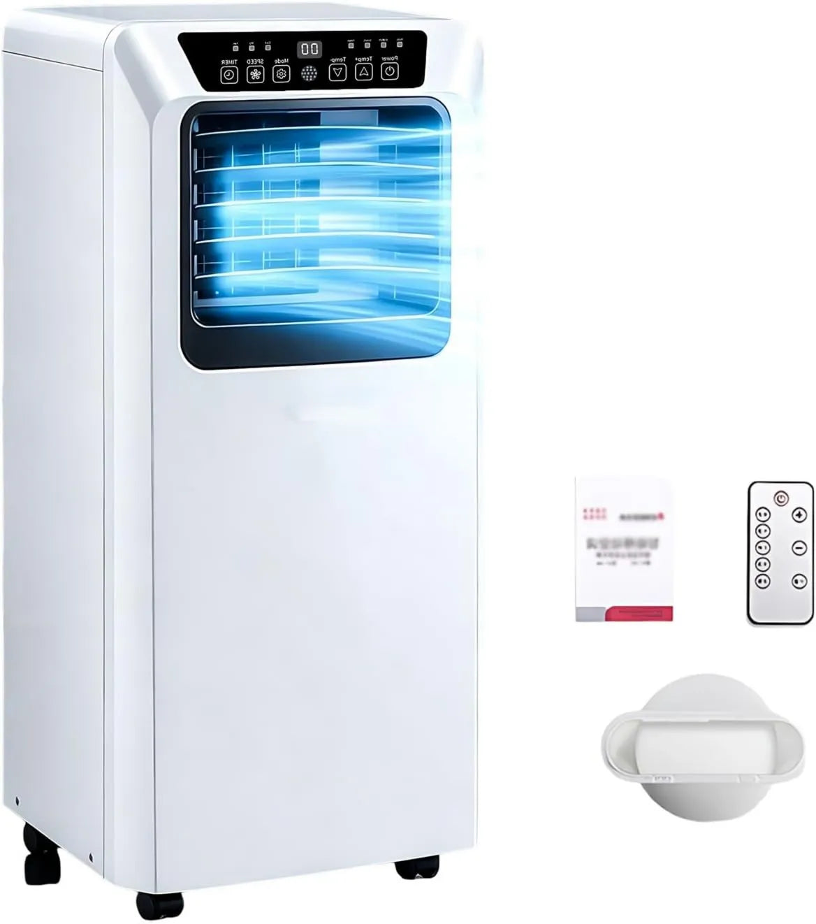 Xenmekrx klimatyzator przenośny, 7000BTU klimatyzator, przenośny, cichy, Ergonomiczny pilot i chłodzony przepływ powietrza, Eco-energia mobilny klimatyzator z filtrem Tamis