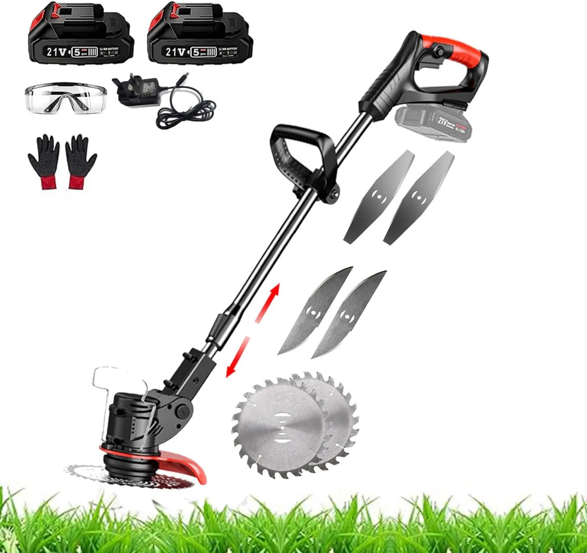 ZREBZYR, 40min / ładunek ZREBZYCut- Łóżka, 21 V wielofunkcyjne roomers- Thorner bezprzewodowa granica Cup - Szerokość cięcia 15 cm- Cut 40min/Charge