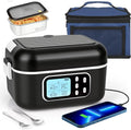 Dreamhigh, Grzejnik elektryczny, 1, 5 l, czarny, Ogrzewanie pudełko Posiłki 24000 mAh Rechareble, Gamelle Chauffante Bateria 1.5 l