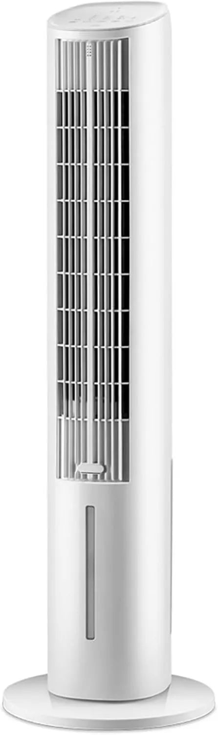 HOFUNTRE klimatyzator przenośny, Odświeżacz powietrza, 4 l, zegar, 3 prędkości, duży zbiornik, tłumik, biały, licznik 12 h