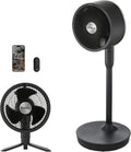 DIMPLEX, Google 2- in-1 wentylator, 36 dB, tłumik, asystent Google, Alexa i Siri, czarny, 20 m zakres, akumulator 45 h, 5 prędkości + Turbo, Aplikacja 2-en-1