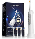SOOCAS, 40x Szczotka, szczoteczka do zębów wielokrotnego użytku, elektryczny hydropuls dentystyczny, duży zbiornik, bezprzewodowy, dorosły