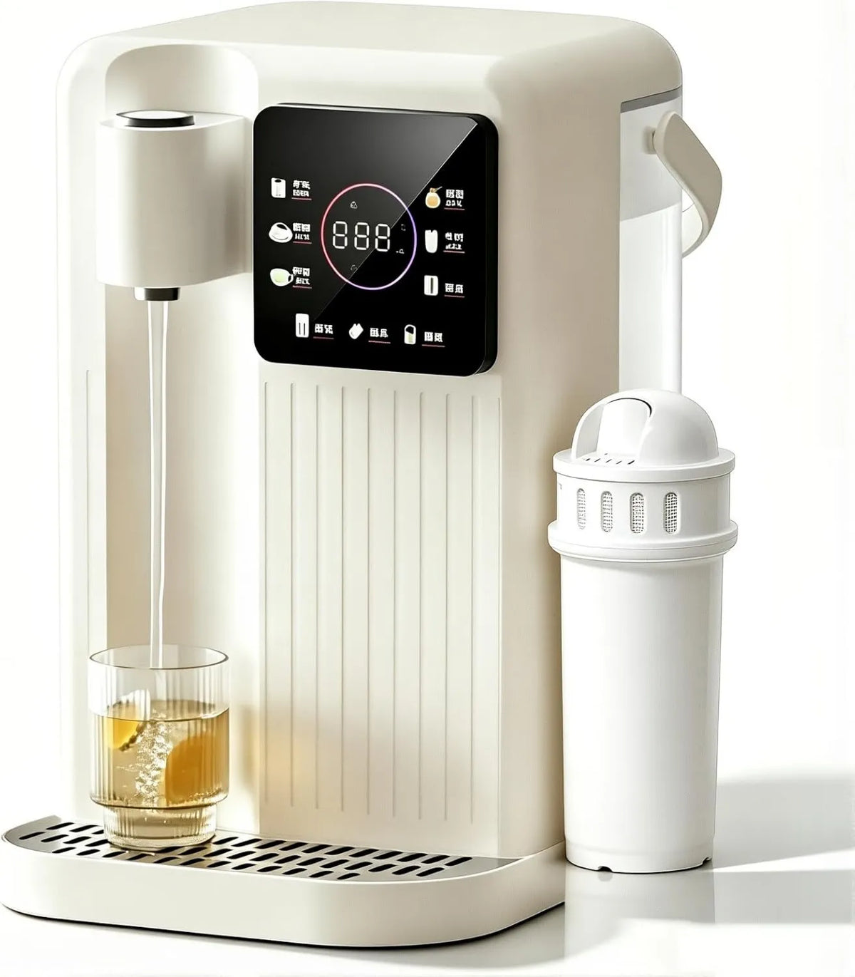 YXYLJOZ, 1Rozdzielnik filtra, 3 l, 2000 W, dotyk, blokada, 2 strefy temperaturowe, do domu 1Filter