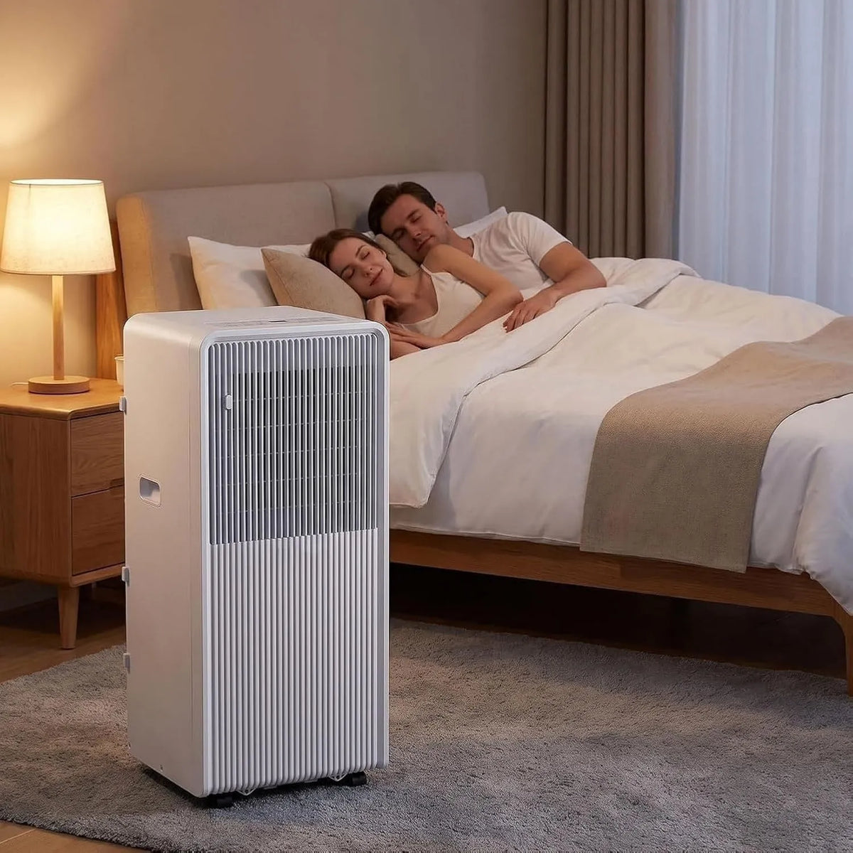 XIUNYIE klimatyzator przenośny, Klimatyzator 3- in-1, 48 dB, przenośny, czasomierz, tłumik, chłodziarka Denawilżejsze z licznikiem 24 godziny, 10000 Btu 3 w 1