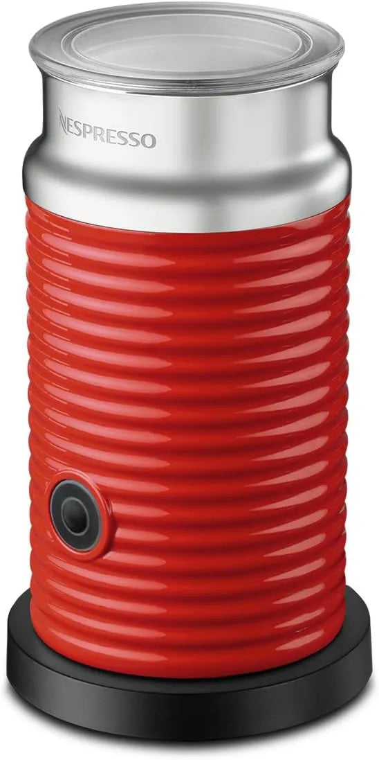 Nespresso spieniacz do mleka, Mech z mleka, emulgator mleka, czerwony, do Cappuccino i Lattes, 240 ml