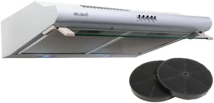BELDEKO okap kuchenny, m3 / h, 60 cm, 240 m3 / h, biały, kaptur Cap 60 cm Biały 240 m3 / h + 2 Filtry - markowy francuski m3/h