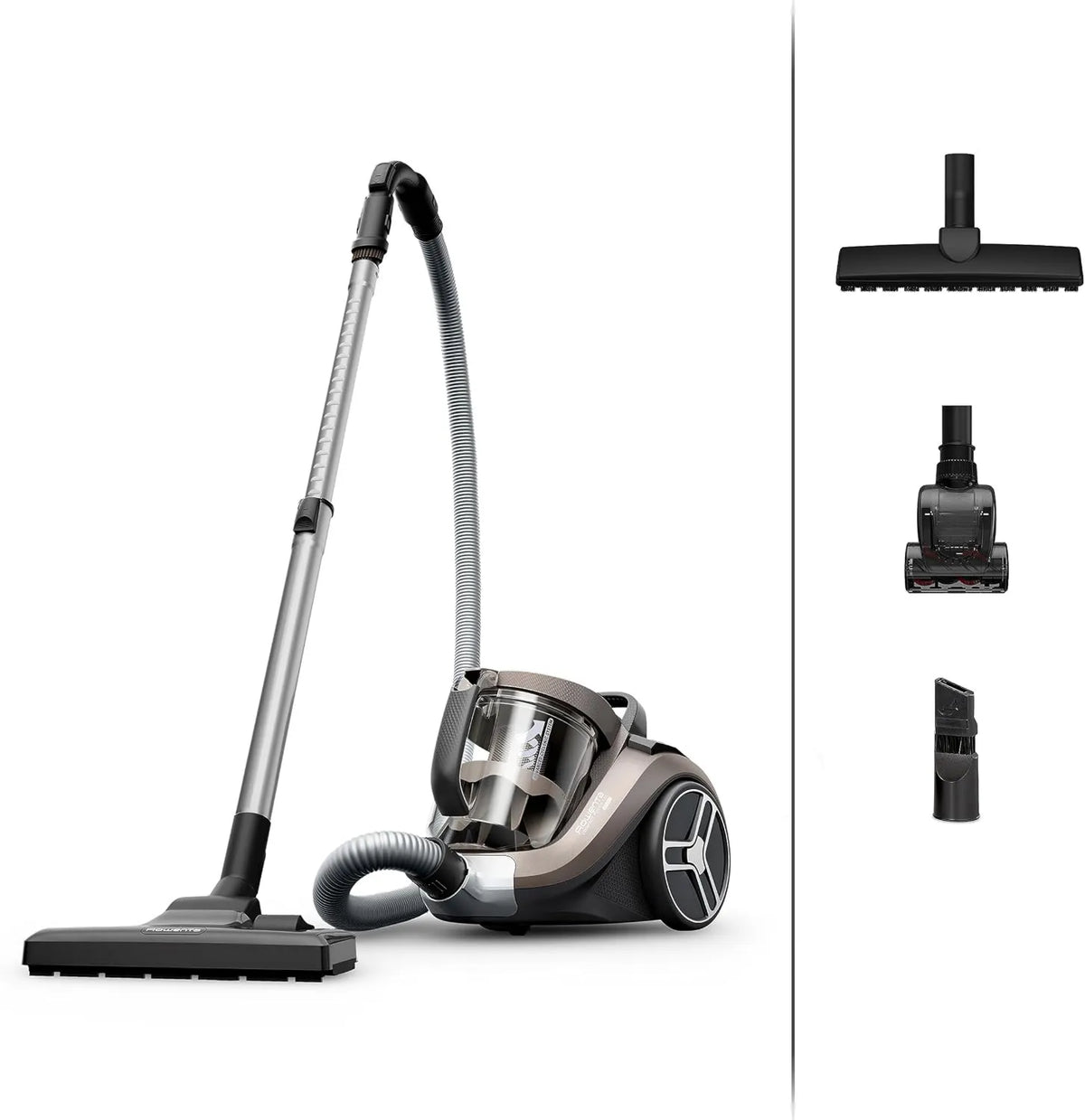 Rowenta RO4B50 odkurzacz, 900 W, 8,80 m, Compact Power XXL Animal bezworkowy odkurzacz podłogowy, 3-stopniowy system filtrowania