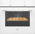 Electrolux piekarnik do zabudowy, CKB101 W Piekarnik elektryczny, 60 cm, 6 programów, Energia klasy A-, biały, drzwi 2 okna, 6 funkcji, XXL jama, AquaClean czyszczenia