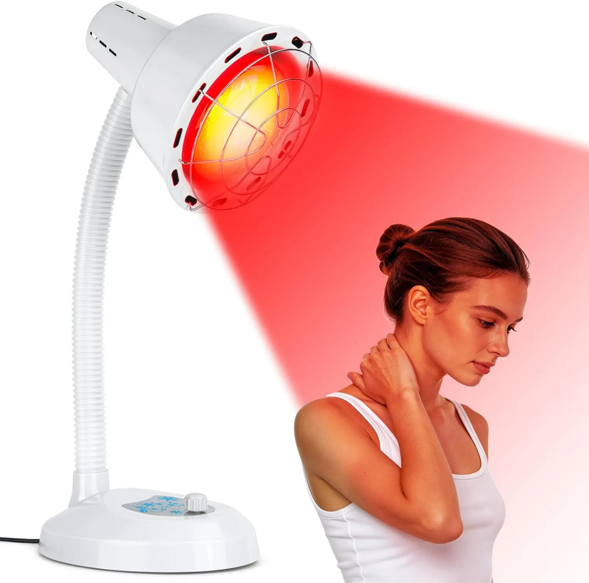 Hogpoe, Lampa, 275 W, funkcja ogrzewania, czerwona, In- Fruuge Lampa z Socle