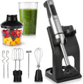 LEHMANN blender ręczny, Mikser, 2000 W, Puchar 800 ml & Hachier 600 ml, 12 prędkości i Turbo funkcja, 7 akcesoriów, bez BPA