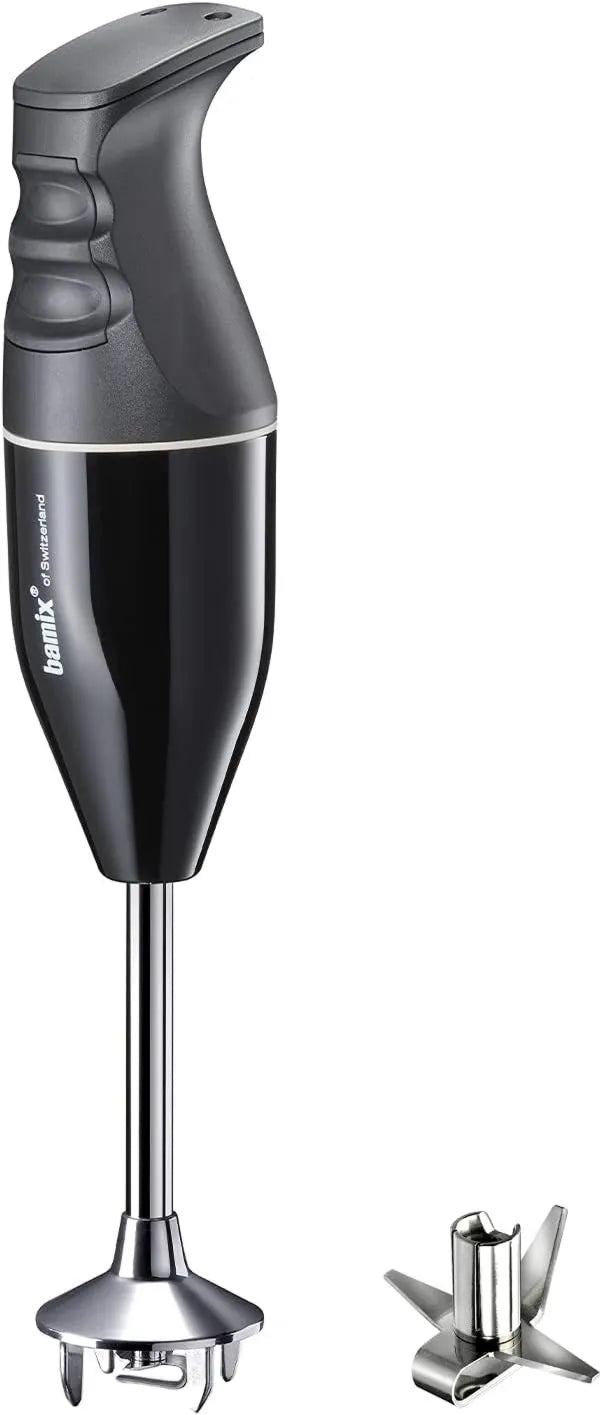 EO140 blender ręczny, 140 W, 940 g, bamix Classic mikser ręczny z nożem wielofunkcyjnym ze stali nierdzewnej, wyprodukowany w Szwajcarii