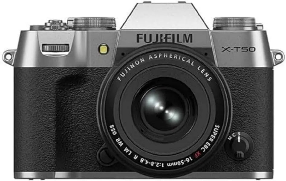 X-T50 XF16-50 rower, 50 mm, Fujifilm Aparat cyfrowy bezlusterkowy, zestaw mmF2,8-4,8, czujnik X-Trans CMOS 5 HR, kolor srebrny