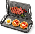 Generic, Piekarnik z piekarnikiem, przenośny grill do grilla, grill, kemping, odlewane żelazko, odwracalny czarny odlew żelaza plancha płyta
