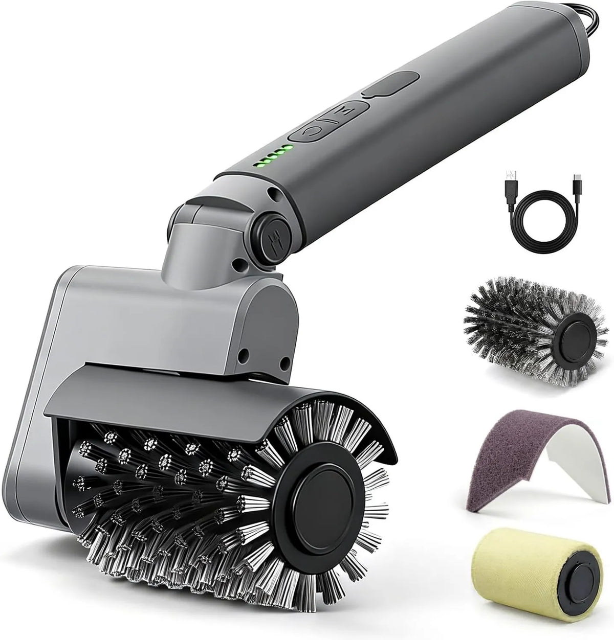 Mistcado, 3- in-1 IPX7, IP65, zdejmowalny, szary, 120 Min autonomia, Zestaw elektryczny do grillowania 3 w 1