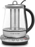 Riviera & Bar, Stal nierdzewna Ciche, Ogrzewane Bezpieczeństwo, do automatycznego Hot- Pozostałości, Darjeeling Zen Czajnik 1300 W, 8 programów preset, Pojemność