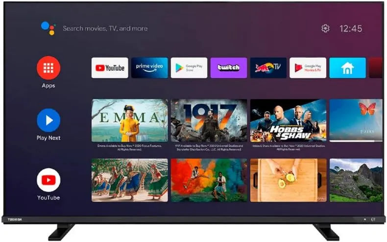 Toshiba telewizor, 55UA4C63DG Smart TV, 55 cali, TV, 4K UHD, HDMI, USB, Wi-Fi, Android OS