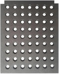 Generic, Piec elektryczny, 29 x 29 cm, grill, odlewane żelazko, Grill dachowy, Popiół / Grill piecyka Heavy- duty
