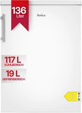 Lodówka, 15915 w, 135 l, Amica KS 15915 W, Lodówka Combi