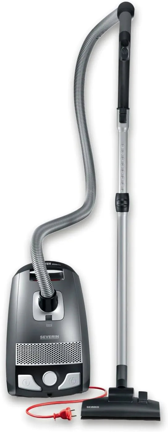 Severin odkurzacz, 750 W, 7045 S ́POWER Odkurzacz Z Workiem, Szary/Czarny