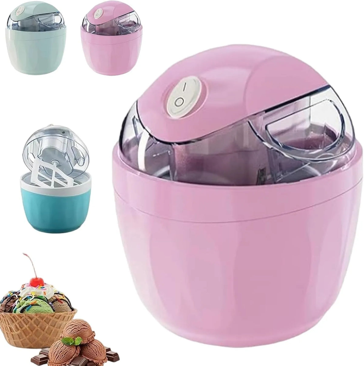 Knubbuf, 15- Min Sorbet Maker, Cream Maker, Mini Lody Maker 15-Min