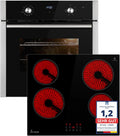 KKT KOLBE piekarnik do zabudowy, Gotowanie z piekarnikiem BO8810SS CH5900RL, 60 cm, do zabudowy, licznik, samodzielny stojak, płyta kuchenna 59 cm, Grill, Zestaw kuchenny