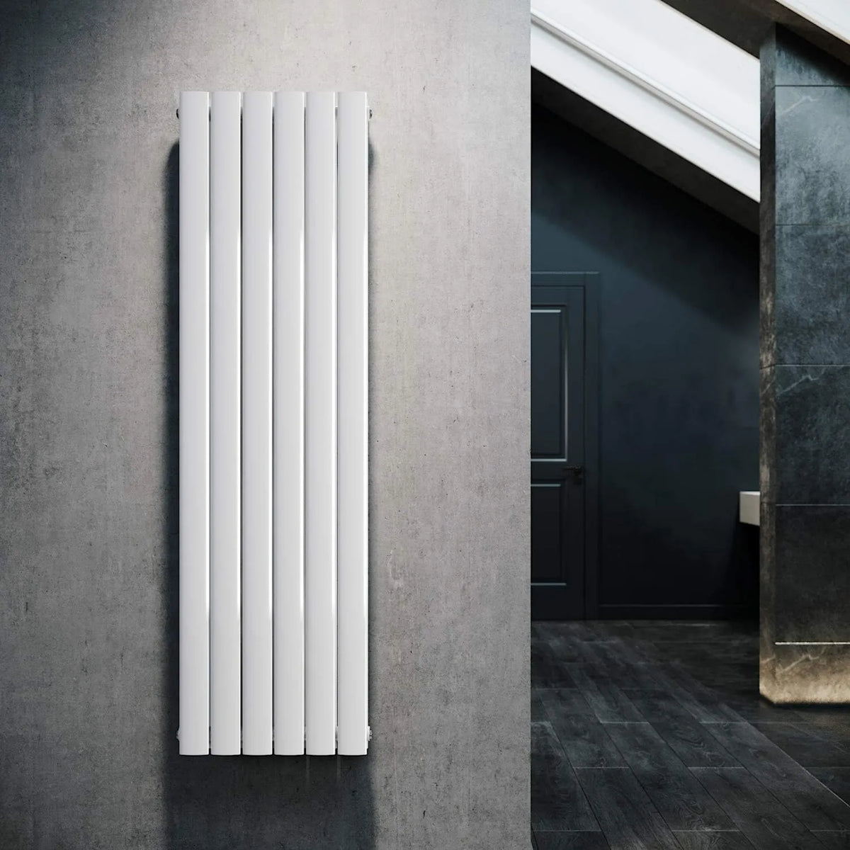 Grzejnik, 462 mm, 1600 x 462 mm, 1240 W, ELEGANT Designerski grzejnik płaski, pionowy grzejnik łazienkowy, grzejnik panelowy